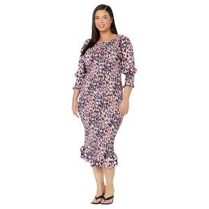 Little Mistress Ria Dress Multi Spot Print 14
